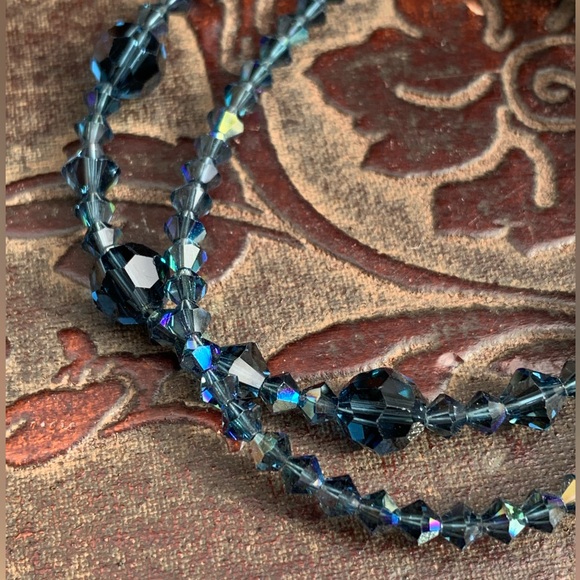 Navy Swarovski Crystal Bracelet - Picture 11 of 13